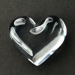 CRYSTAL QUARTZ PLAIN HEART CAB 29.90X25.55MM 53.85 Cts.