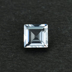 CRYSTAL QUARTZ MACHINE CUT SQUARE 5X5MM 0.55 Cts.