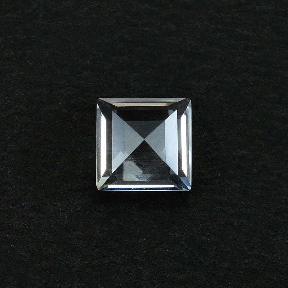 CRYSTAL QUARTZ MACHINE CUT SQUARE 5X5MM 0.55 Cts.