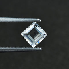 CRYSTAL QUARTZ MACHINE CUT SQUARE 5X5MM 0.55 Cts.