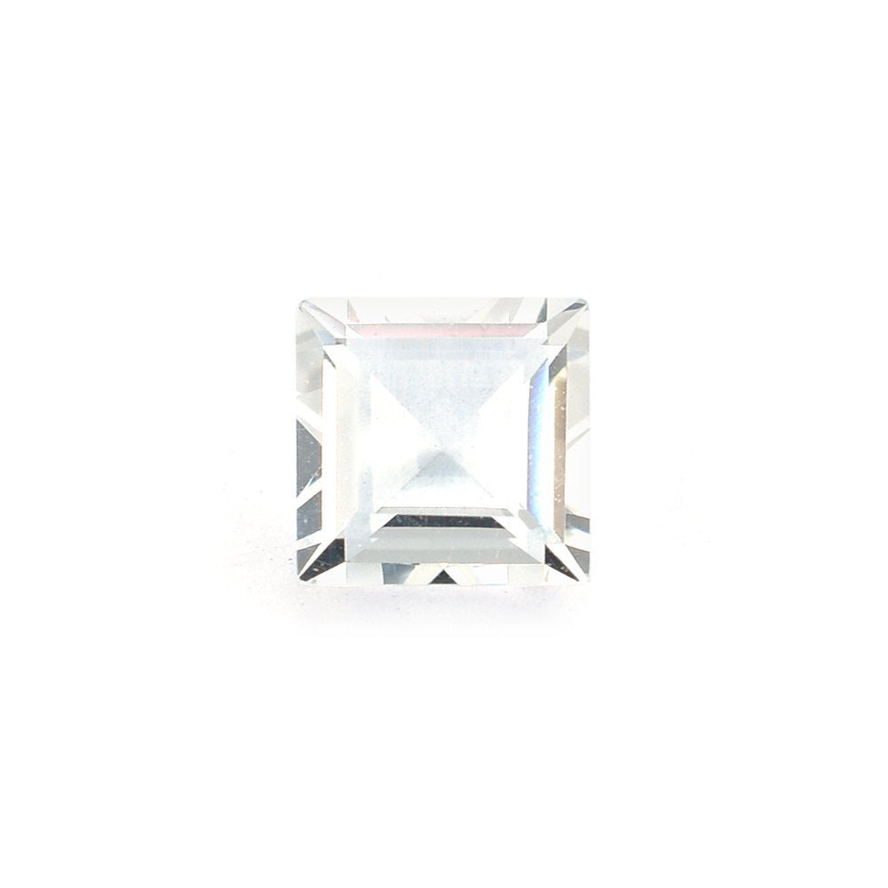 CRYSTAL QUARTZ MACHINE CUT SQUARE 5X5MM 0.55 Cts.