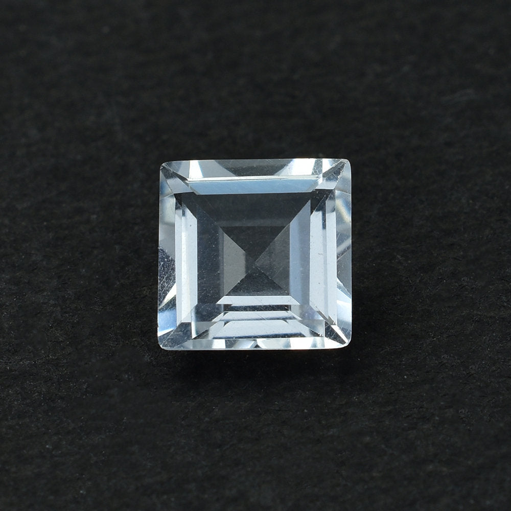 CRYSTAL QUARTZ MACHINE CUT SQUARE 6X6MM 0.99 Cts.