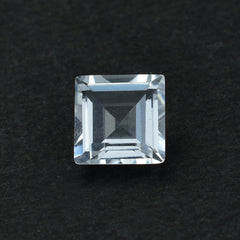 CRYSTAL QUARTZ MACHINE CUT SQUARE 6X6MM 0.99 Cts.