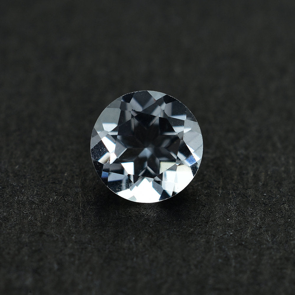 CRYSTAL QUARTZ MACHINE CUT ROUND 6.00MM 0.76 Cts.