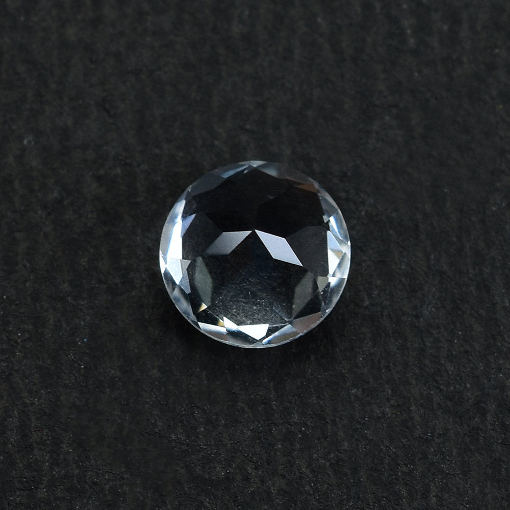 CRYSTAL QUARTZ MACHINE CUT ROUND 6.00MM 0.76 Cts.