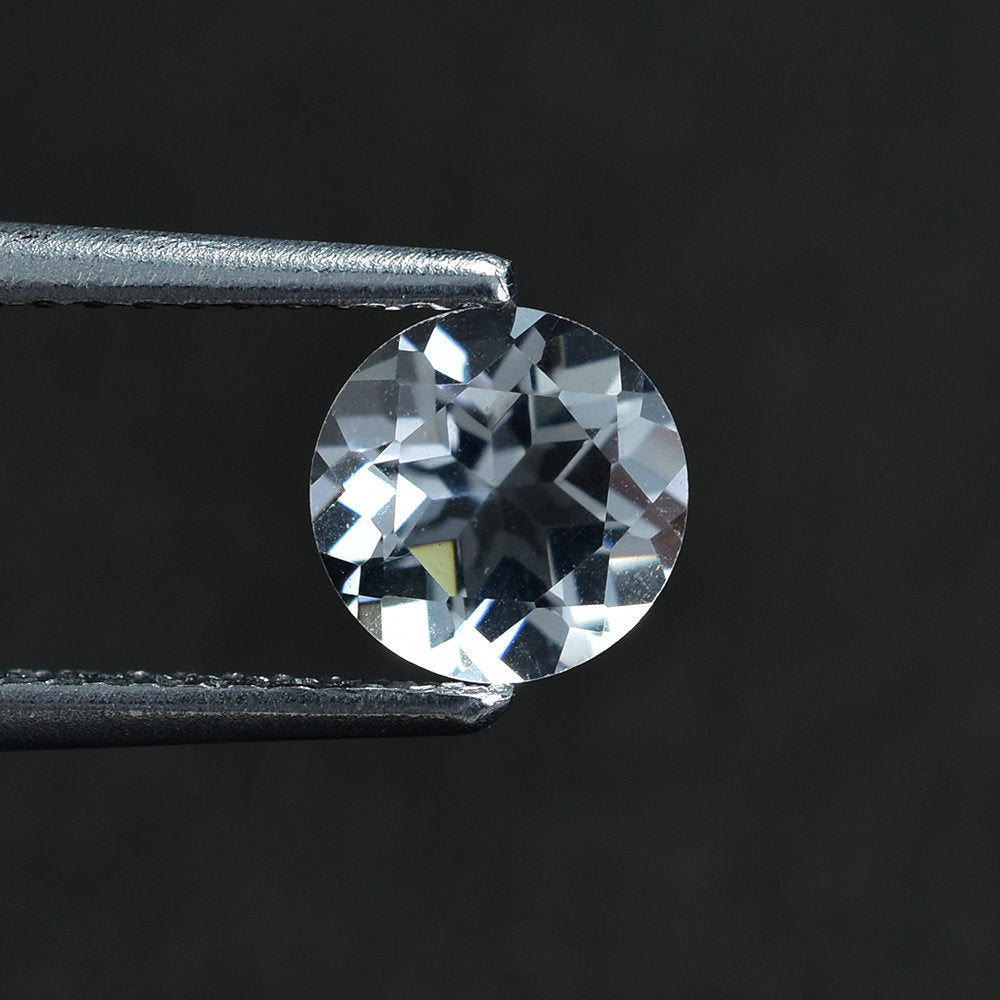 CRYSTAL QUARTZ MACHINE CUT ROUND 6.00MM 0.76 Cts.