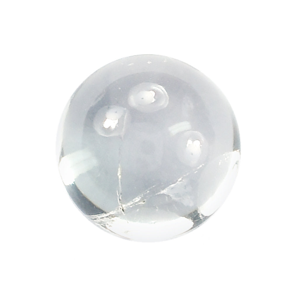 CRYSTAL QUARTZ PLAIN ROUND CAB 11MM 7.70 Cts.