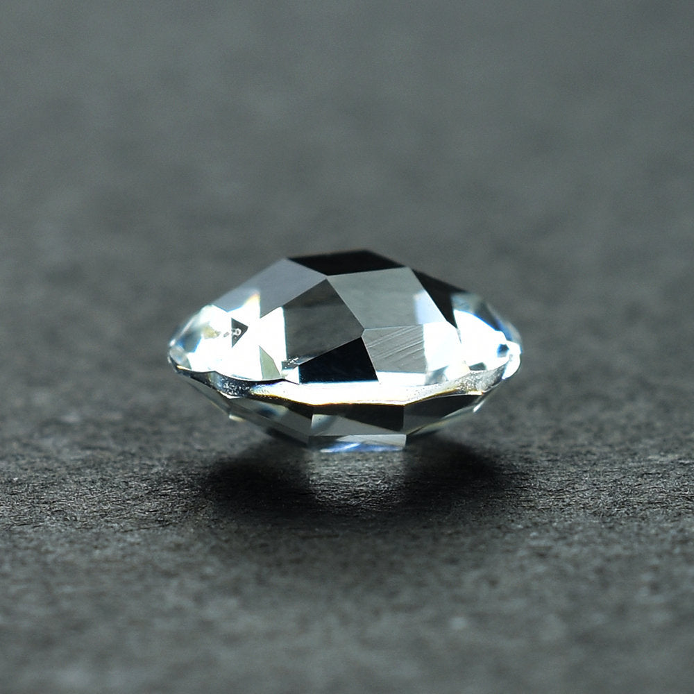 CRYSTAL QUARTZ CHECKER CUT BRIOLETTE ROUND 9.00MM 2.25 Cts.