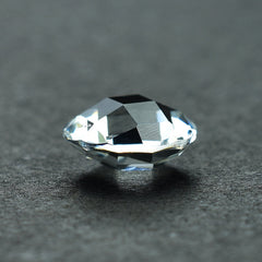 CRYSTAL QUARTZ CHECKER CUT BRIOLETTE ROUND 9.00MM 2.25 Cts.