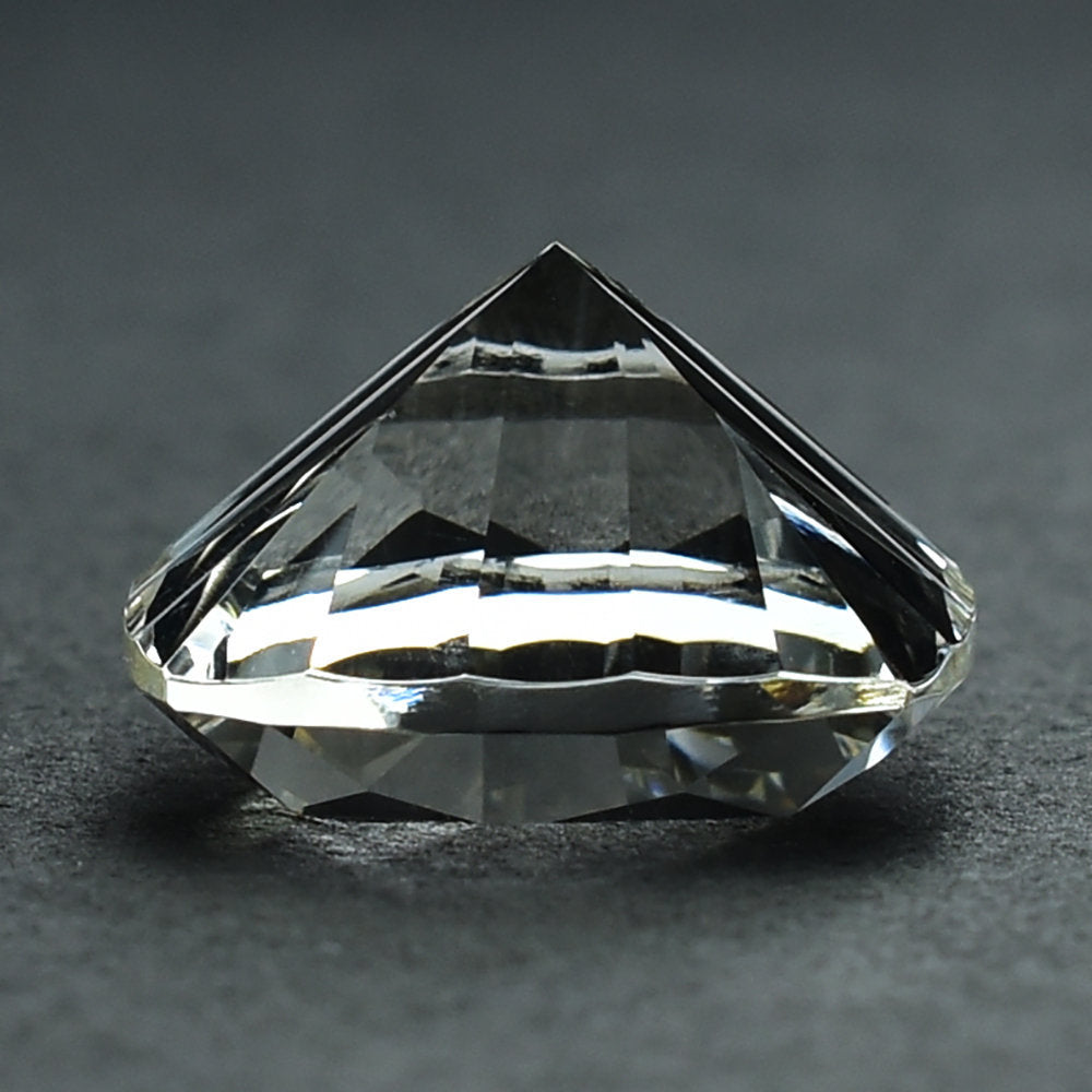 CRYSTAL QUARTZ CONCAVE CUT CUSHION 16X16MM 14.75 Cts.