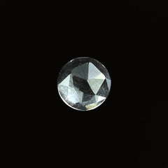 CRYSTAL ROCK QUARTZ ROSE CUT ROUND CAB (WHITE/CLEAN) 2.50X2.50 MM 0.07 CTS