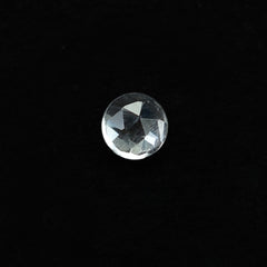 CRYSTAL ROCK QUARTZ ROSE CUT ROUND CAB (WHITE/CLEAN) 2.00X2.00 MM 0.04 CTS