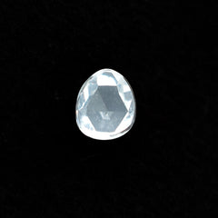 CRYSTAL ROCK QUARTZ ROSE CUT PEAR CAB (WHITE/CLEAN) 4.00X3.00 MM 0.14 CTS