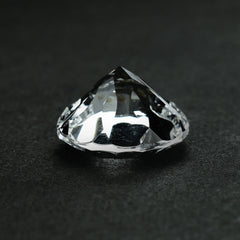 CRYSTAL ROCK QUARTZ CONCAVE CUT ROUND (WHITE)(CLEAN) 12.00X12.00 MM 5.49 CTS