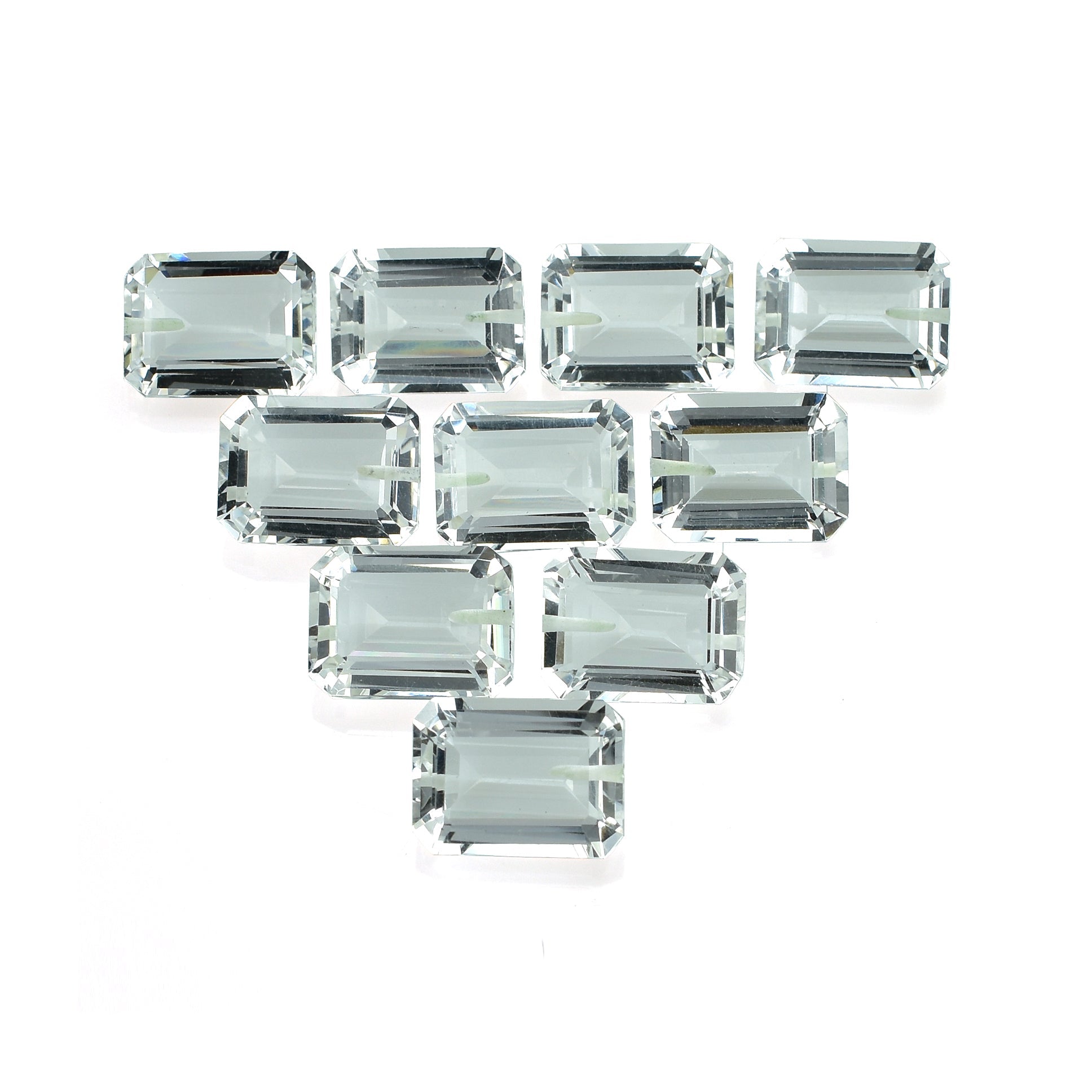 CRYSTAL ROCK QUARTZ CUT OCTAGON (H/D-0.90 MM)(WHITE)(CLEAN) 16.00X12.00 MM 10.91 CTS