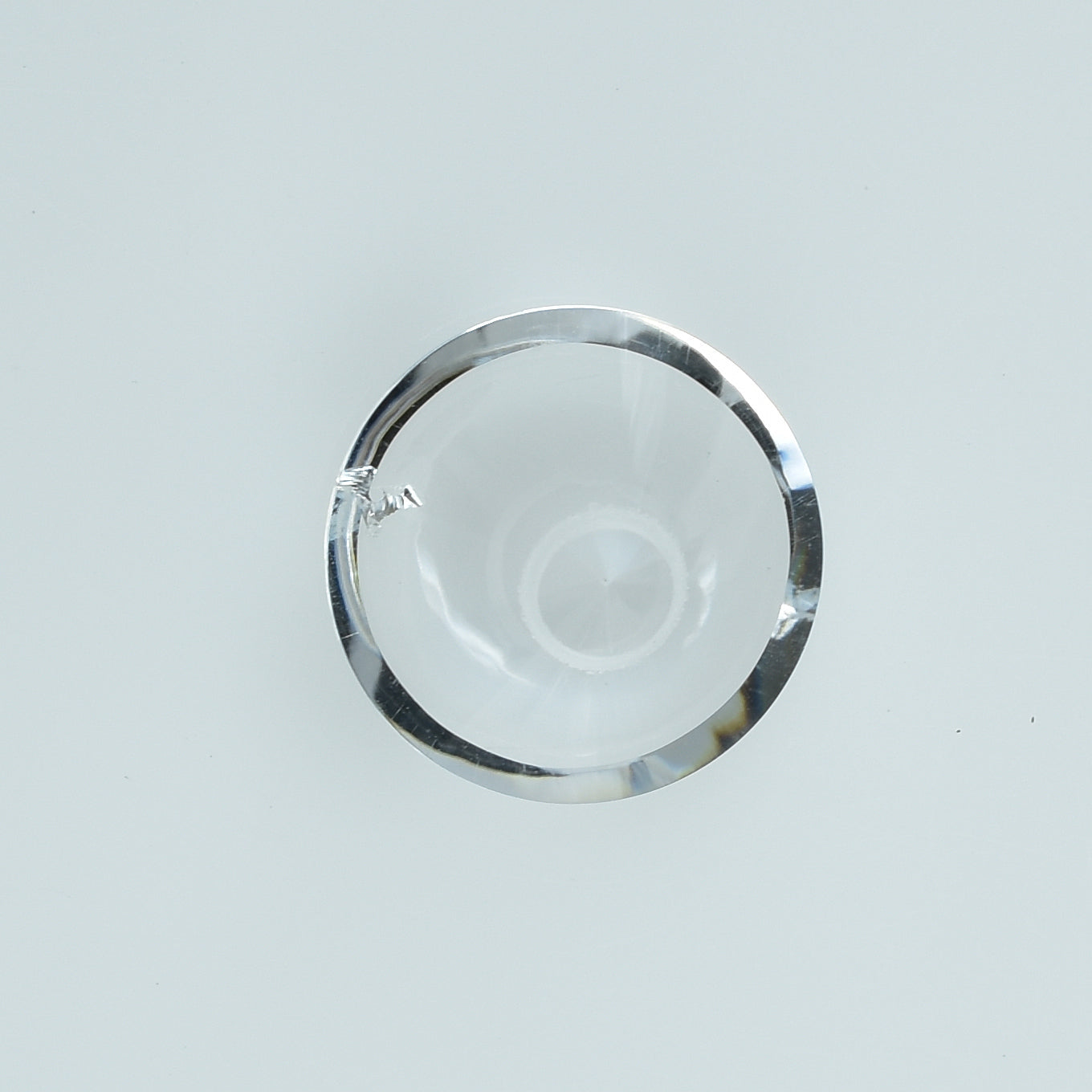 CRYSTAL ROCK QUARTZ SRIRAL CUT ROUND (WHITE)(CLEAN) 15.00X15.00 MM 10.34 CTS