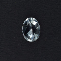 CRYSTAL ROCK QUARTZ CHECKER TOP CUT OVAL 8.00X6.00 MM 1.29 CTS