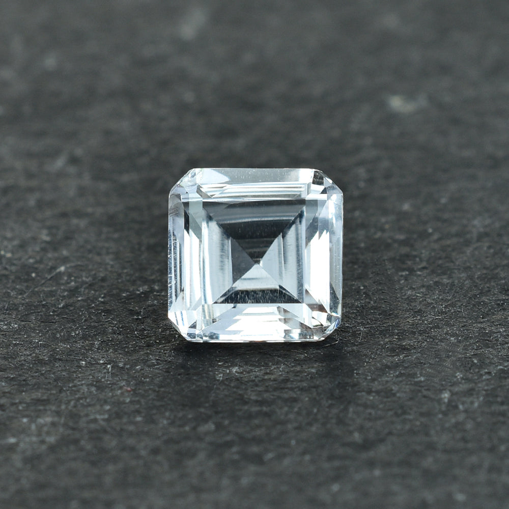 CRYSTAL ROCK QUARTZ STEP CUT SQUARE OCTAGON (CLEAN) 6.00X6.00 MM 1.13 CTS