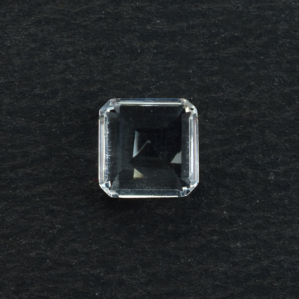 CRYSTAL ROCK QUARTZ STEP CUT SQUARE OCTAGON (CLEAN) 6.00X6.00 MM 1.13 CTS