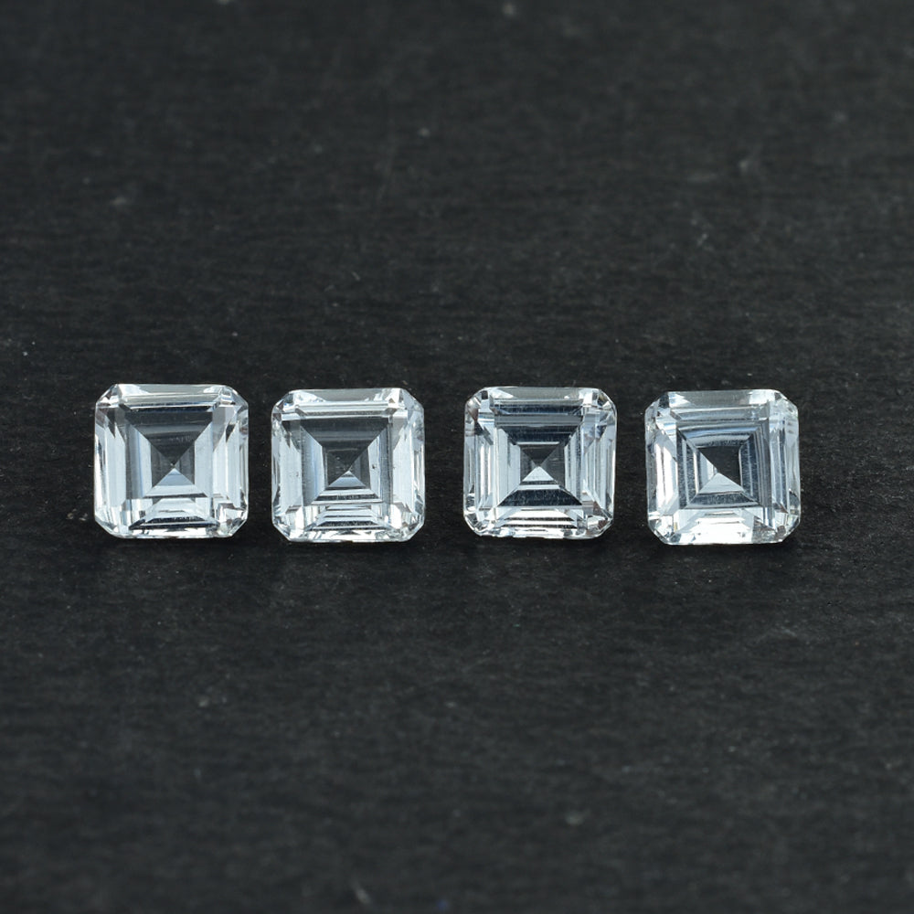 CRYSTAL ROCK QUARTZ STEP CUT SQUARE OCTAGON (CLEAN) 6.00X6.00 MM 1.13 CTS