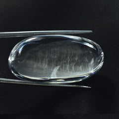 CRYSTAL ROCK QUARTZ PLAIN LENTIL OVAL (WHITE)(SI) 40.00X20.00 MM 91.70 CTS