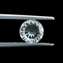 CRYSTAL ROCK QUARTZ CUT ROUND (CLEAN)(CONCAVE) 7.00X7.00 MM 1.17 CTS