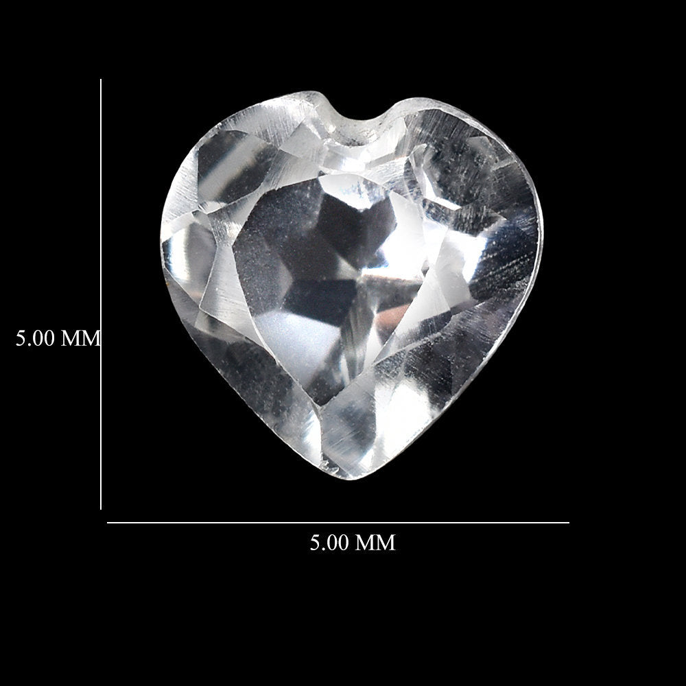CRYSTAL CUT HEART 5MM0.60 Cts.