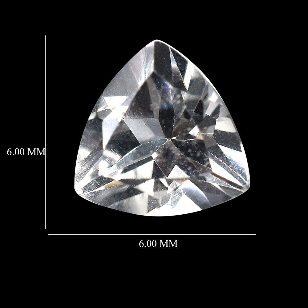 CRYSTAL CUT TRILLION 6MM0.73 Cts.