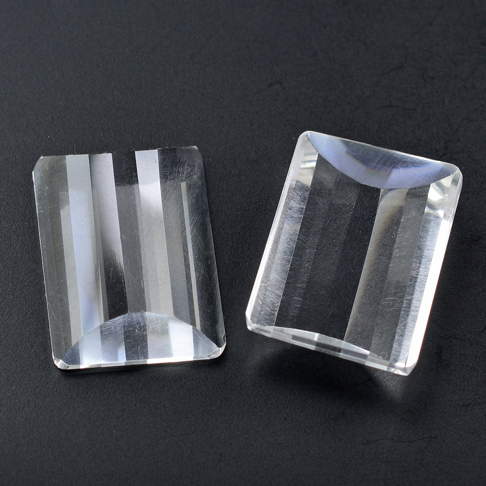CRYSTAL STEP CUT FANCY CAB 18X13MM 9.53 Cts.