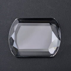 CRYSTAL TABLE CUT FLAT BOTTOM SHIELD CAB 20X15MM 9.68 Cts.