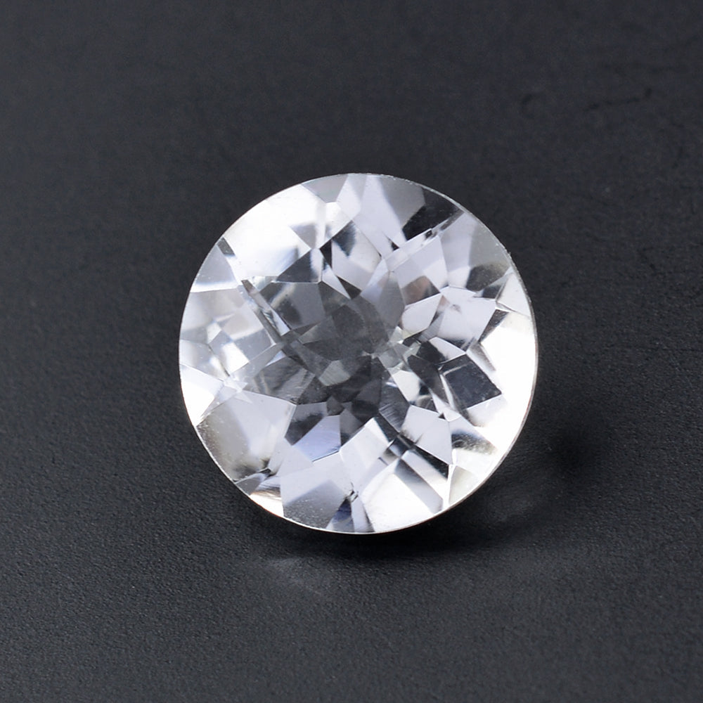 CRYSTAL CHECKER CUT ROUND 11MM 4.33 Cts.