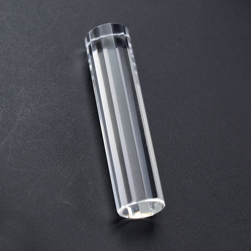 CRYSTAL STEP CUT FANCY CYLINDRICAL 26X6MM 9.88 Cts.