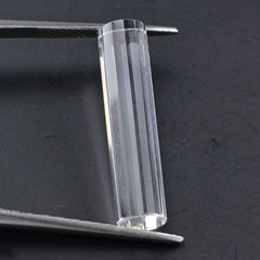 CRYSTAL STEP CUT FANCY CYLINDRICAL 26X6MM 9.88 Cts.
