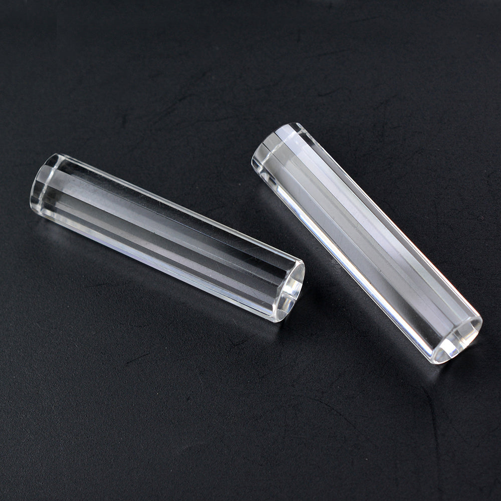 CRYSTAL STEP CUT FANCY CYLINDRICAL 26X6MM 9.88 Cts.