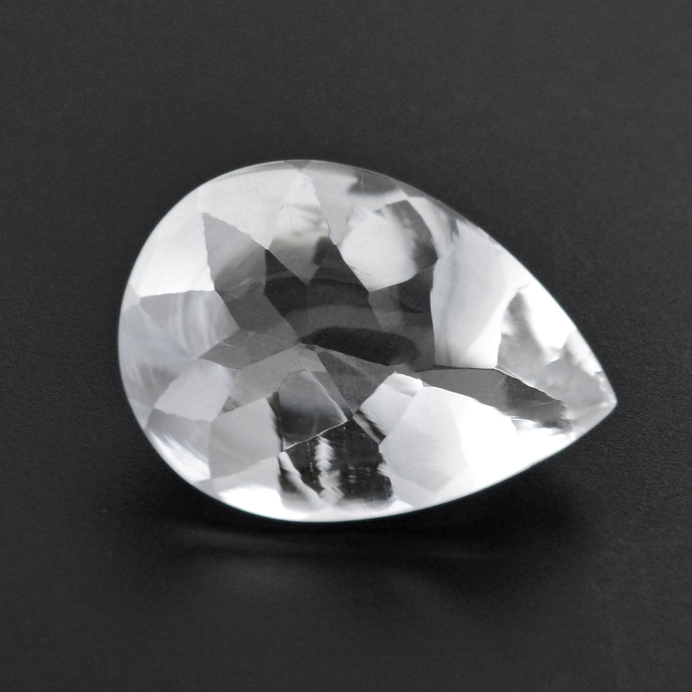 CRYSTAL BUFFTOP PEAR 18X13MM 10.85 Cts.