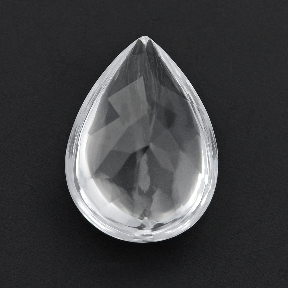 CRYSTAL BUFFTOP PEAR 18X13MM 10.85 Cts.