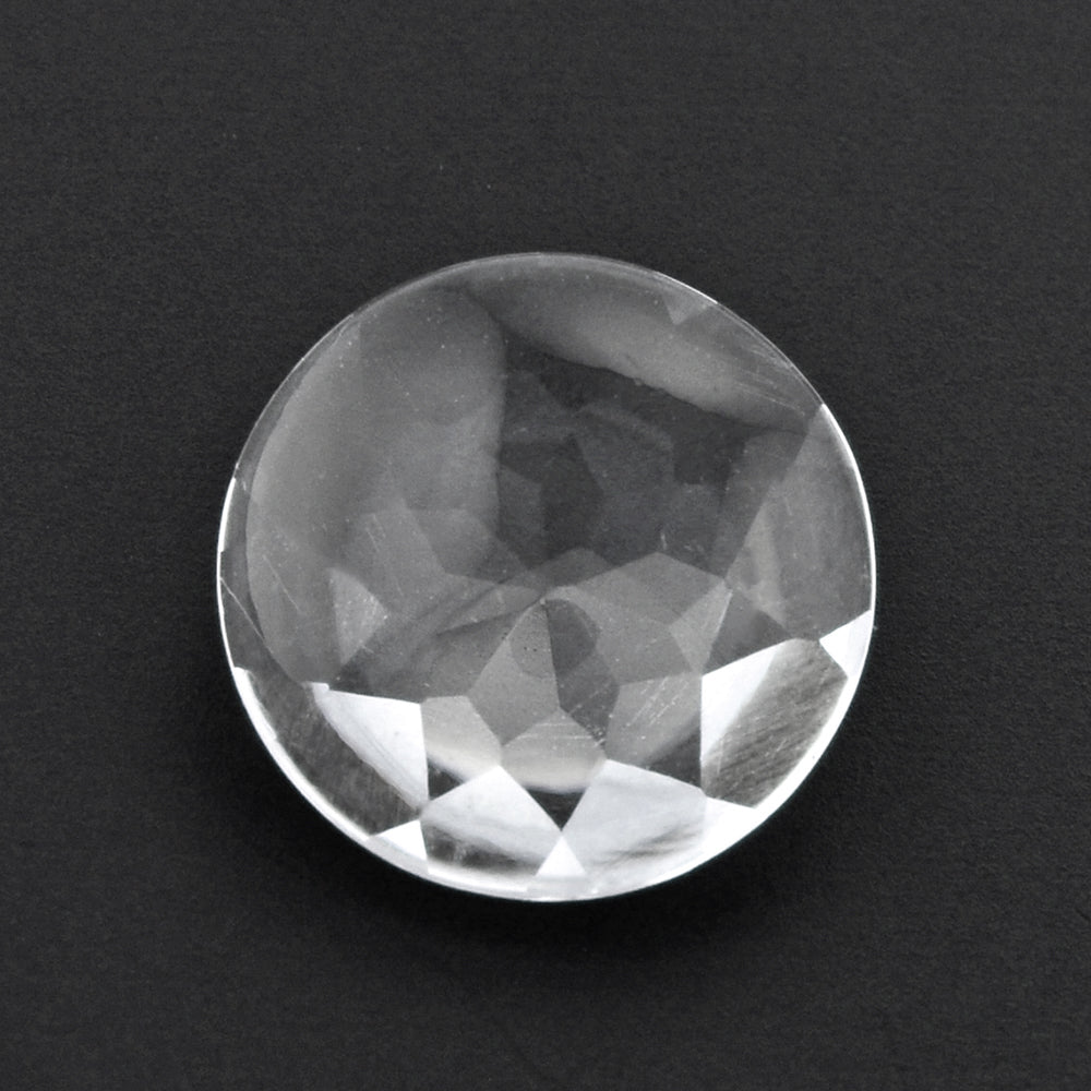 CRYSTAL BUFFTOP ROUND 14MM 6.70 Cts.