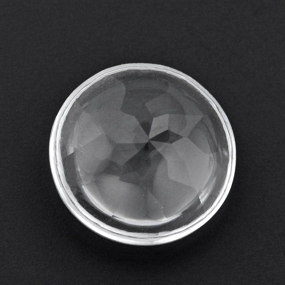 CRYSTAL BUFFTOP ROUND 14MM 6.70 Cts.