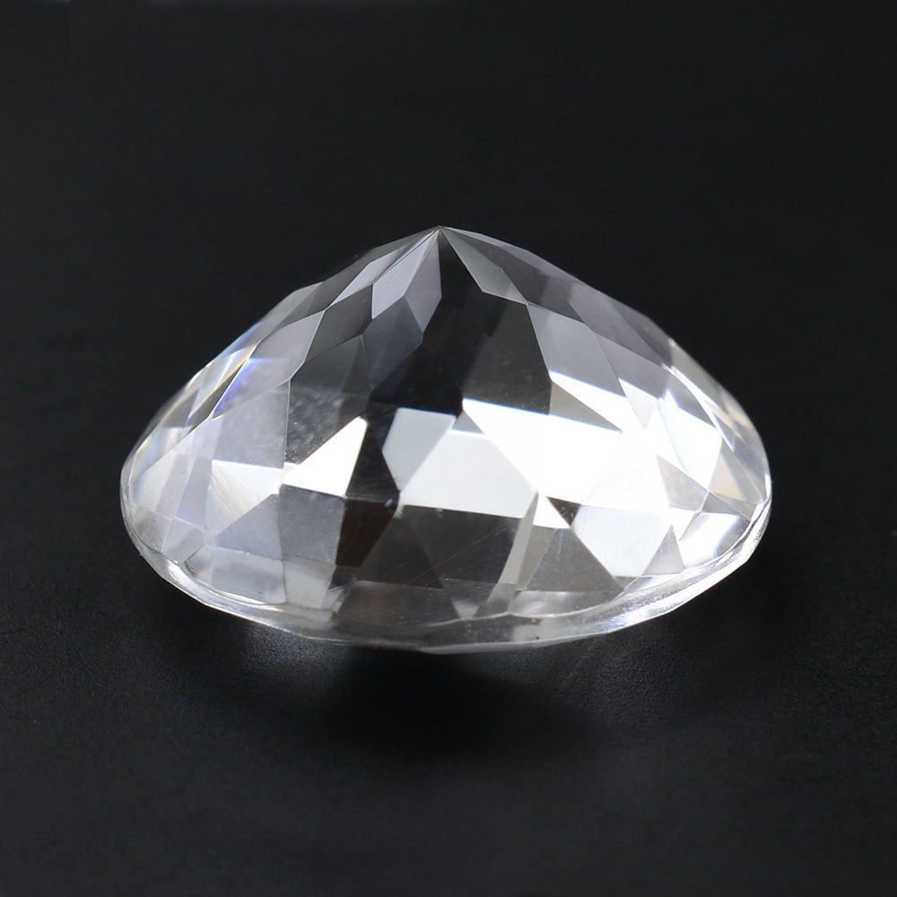 CRYSTAL CHECKER CUT ROUND 18MM 18.00 Cts.
