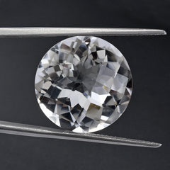 CRYSTAL CHECKER CUT ROUND 18MM 18.00 Cts.