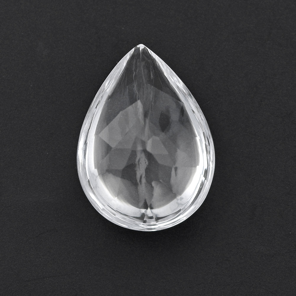 CRYSTAL BUFFTOP PEAR 18X13MM 10.81 Cts.