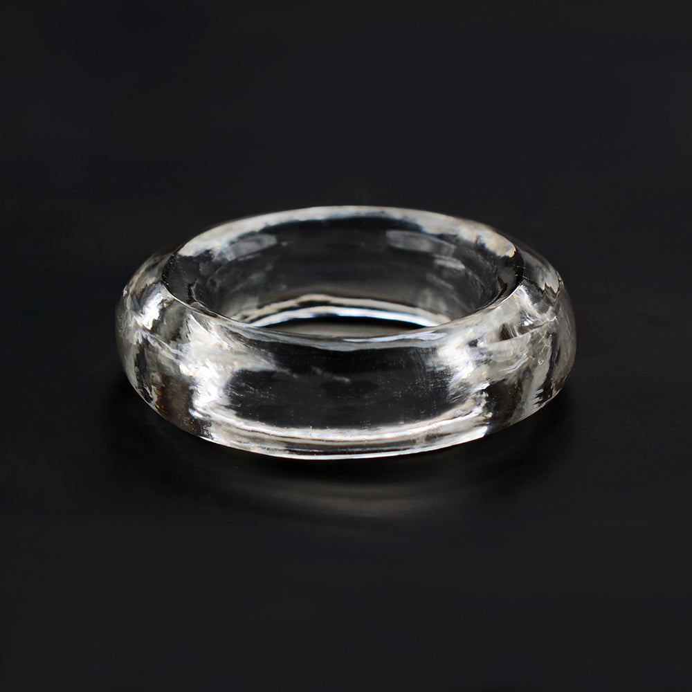 CRYSTAL PLAIN ROUND RING 22MM 14.01 Cts.