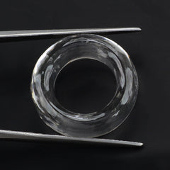 CRYSTAL PLAIN ROUND RING 22MM 14.01 Cts.