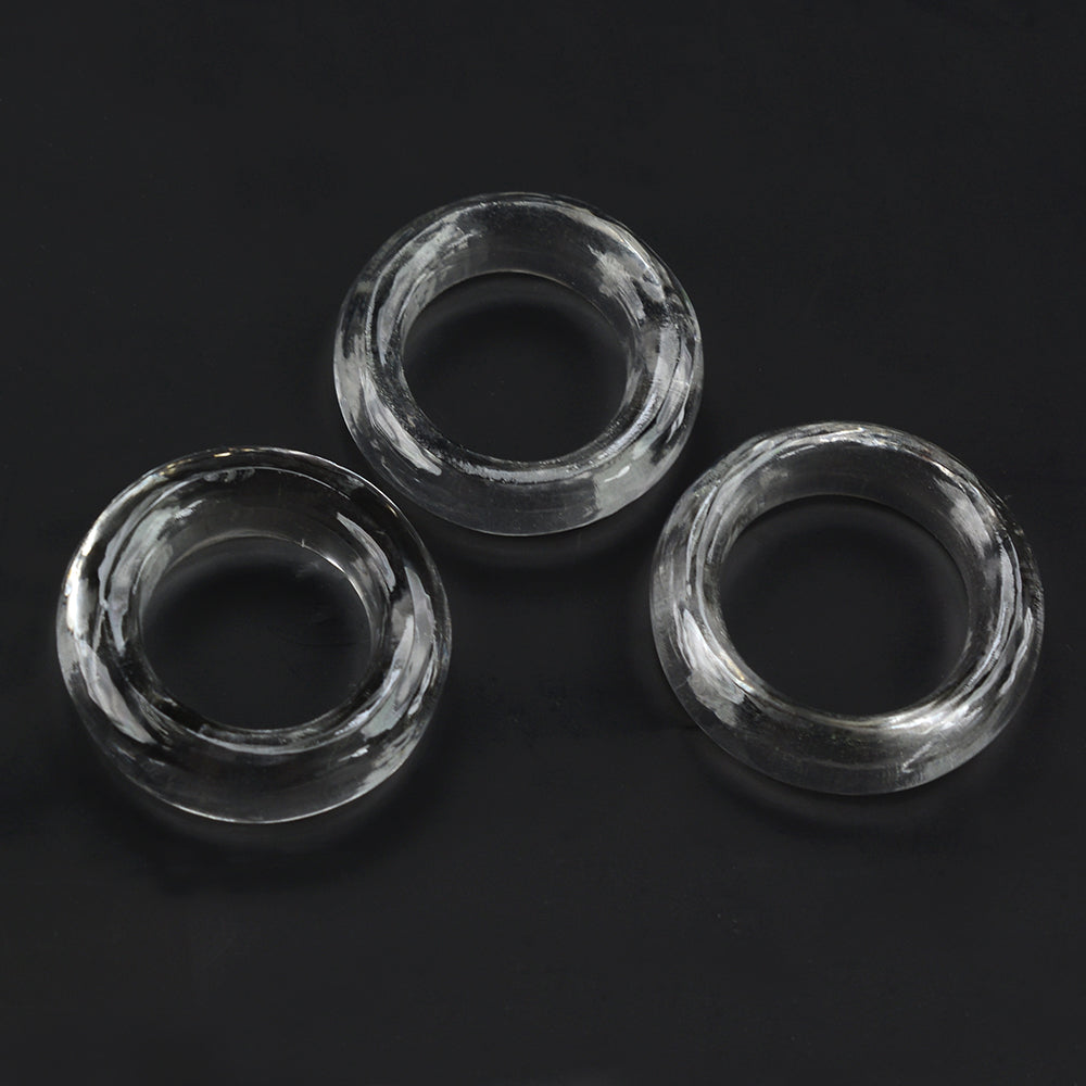 CRYSTAL PLAIN ROUND RING 22MM 14.01 Cts.
