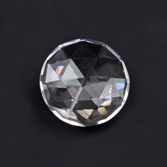 CRYSTAL ROSE CUT BRIOLETTE ROUND 20MM 19.38 Cts.