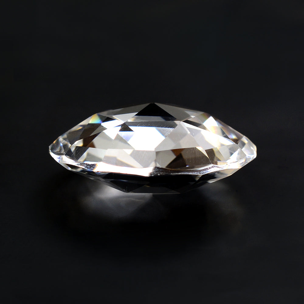 CRYSTAL ROSE CUT BRIOLETTE ROUND 20MM 19.38 Cts.