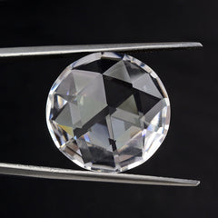 CRYSTAL ROSE CUT BRIOLETTE ROUND 20MM 19.38 Cts.