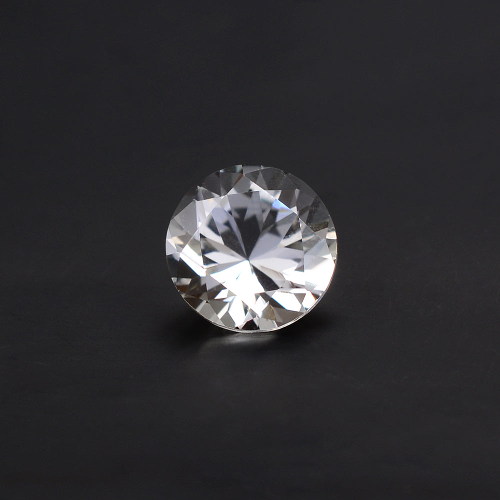 CRYSTAL DIAMOND CUT ROUND 6.50MM 1 Cts.