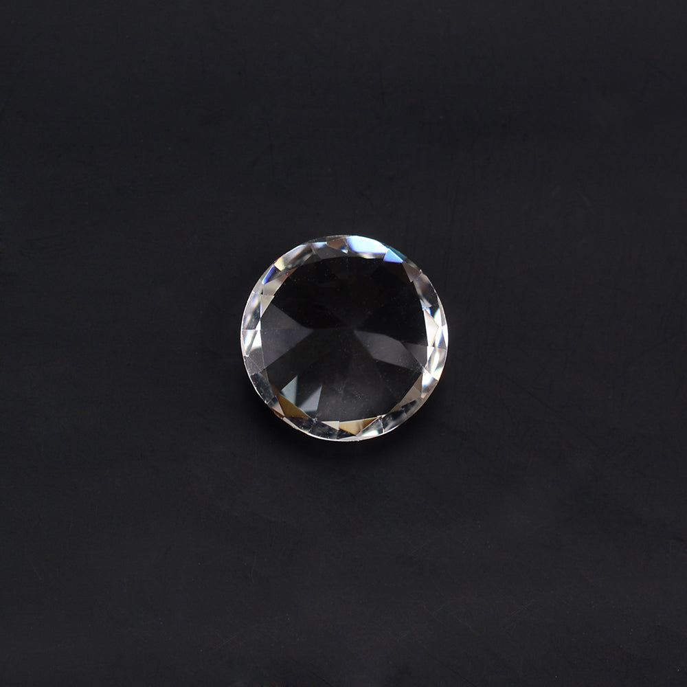CRYSTAL DIAMOND CUT ROUND 6.50MM 1 Cts.