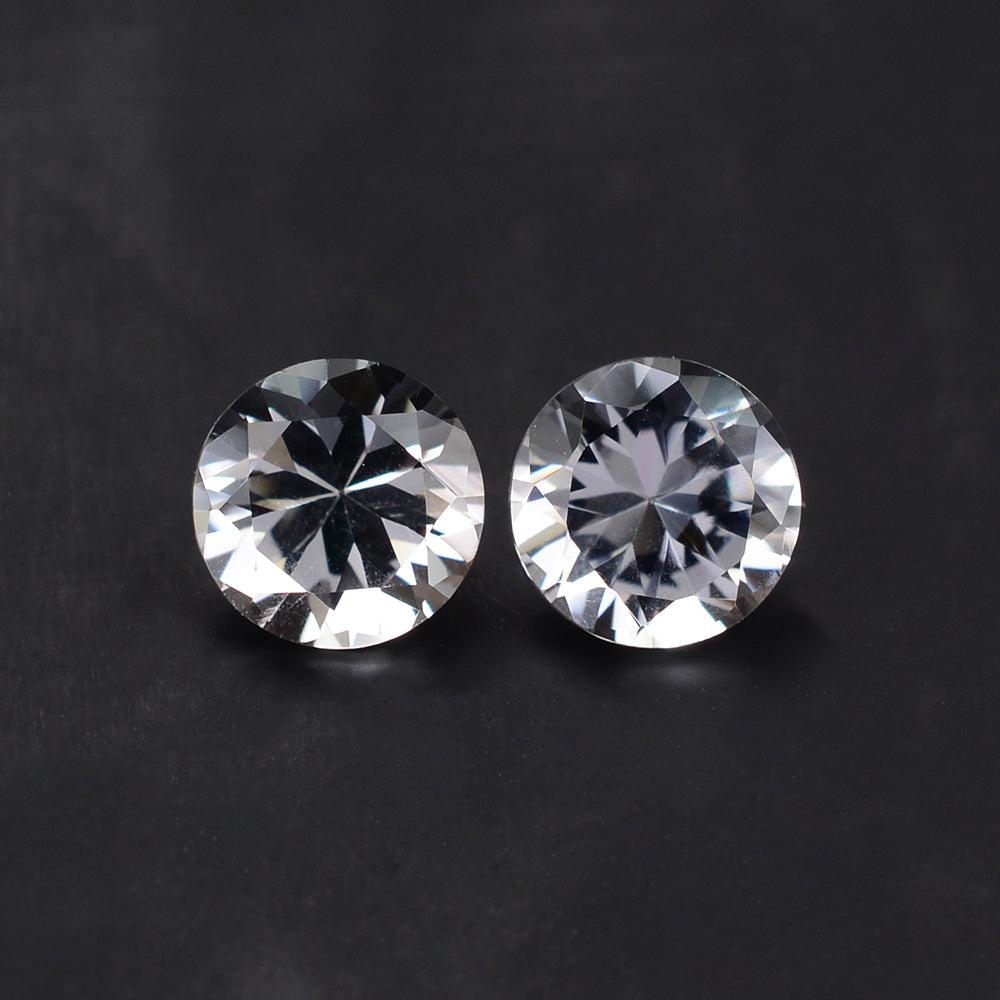 CRYSTAL DIAMOND CUT ROUND 6.50MM 1 Cts.